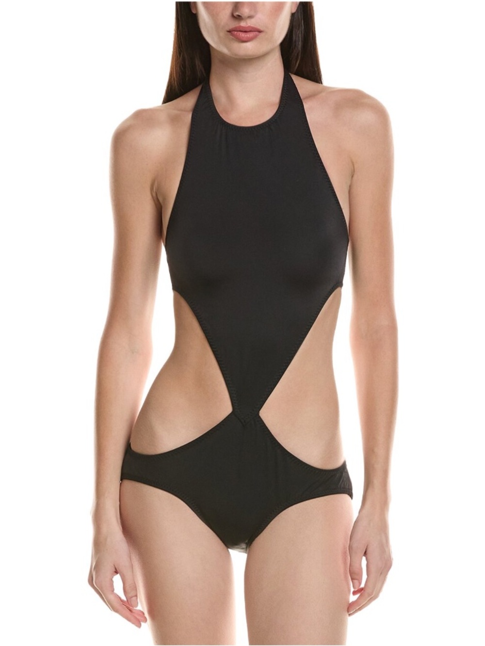 0043 NORMA KAMALI Chuck One Piece swimsuit color Black size Extra Small